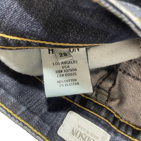 Hudson Jeans 28 Beth Mid Rise Denim Pockets - Picture 5 of 8